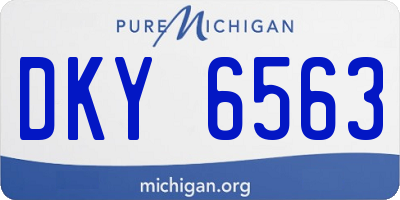 MI license plate DKY6563