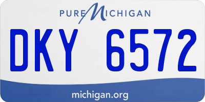 MI license plate DKY6572
