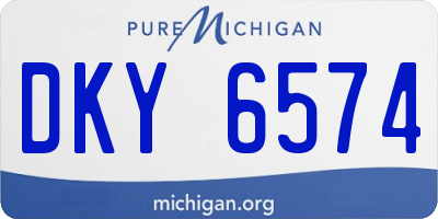 MI license plate DKY6574