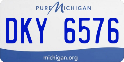 MI license plate DKY6576