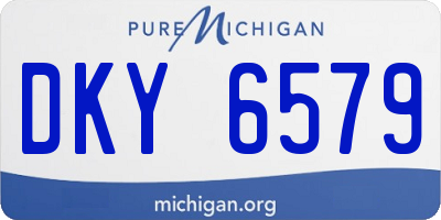 MI license plate DKY6579
