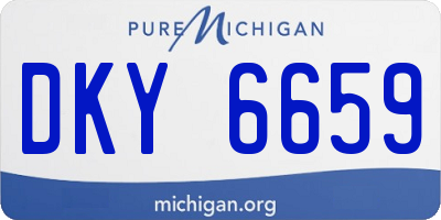 MI license plate DKY6659