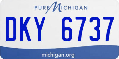 MI license plate DKY6737