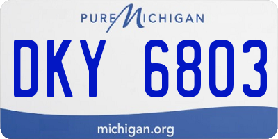MI license plate DKY6803