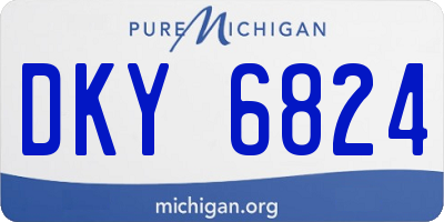 MI license plate DKY6824