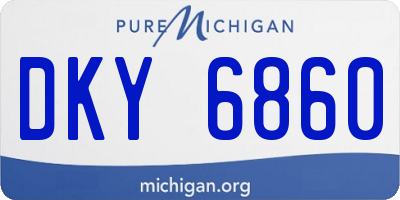 MI license plate DKY6860