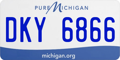 MI license plate DKY6866