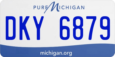 MI license plate DKY6879