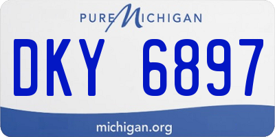 MI license plate DKY6897