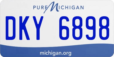 MI license plate DKY6898