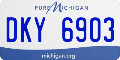 MI license plate DKY6903