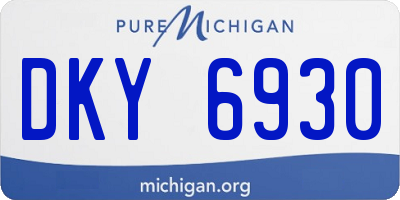 MI license plate DKY6930