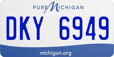 MI license plate DKY6949