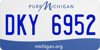 MI license plate DKY6952
