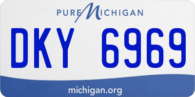 MI license plate DKY6969