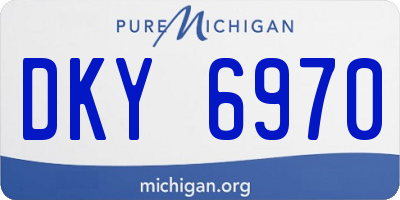 MI license plate DKY6970