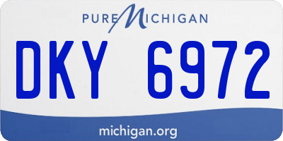 MI license plate DKY6972