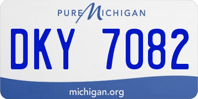 MI license plate DKY7082