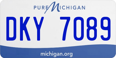 MI license plate DKY7089