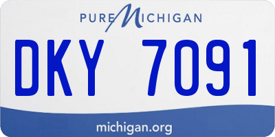 MI license plate DKY7091