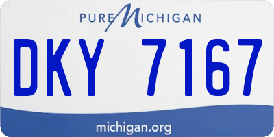 MI license plate DKY7167