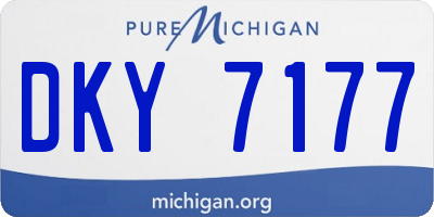 MI license plate DKY7177