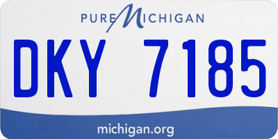 MI license plate DKY7185