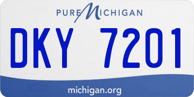MI license plate DKY7201