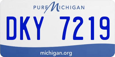 MI license plate DKY7219