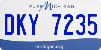 MI license plate DKY7235