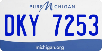MI license plate DKY7253