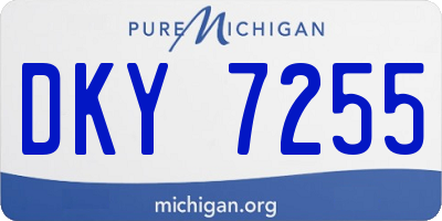 MI license plate DKY7255