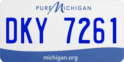 MI license plate DKY7261