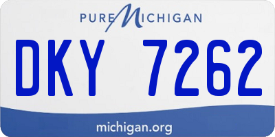 MI license plate DKY7262
