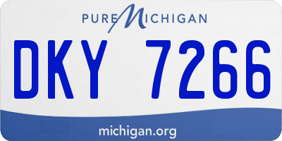 MI license plate DKY7266