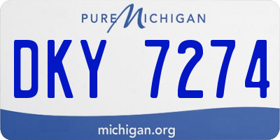 MI license plate DKY7274