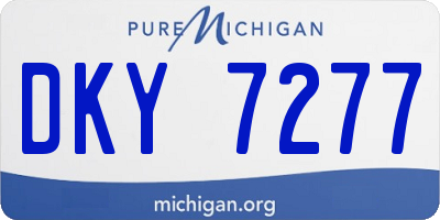 MI license plate DKY7277
