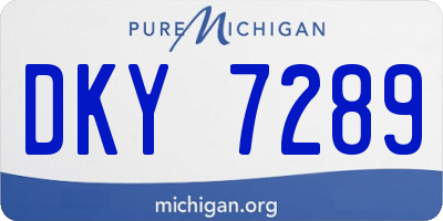 MI license plate DKY7289