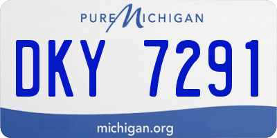 MI license plate DKY7291