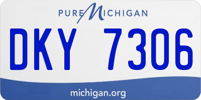 MI license plate DKY7306