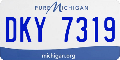 MI license plate DKY7319