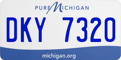 MI license plate DKY7320
