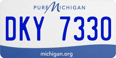 MI license plate DKY7330