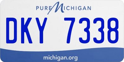 MI license plate DKY7338