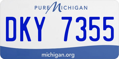 MI license plate DKY7355
