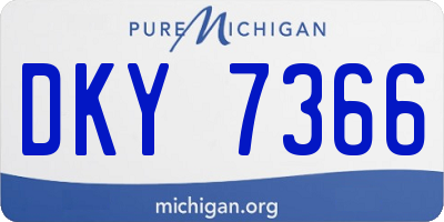 MI license plate DKY7366