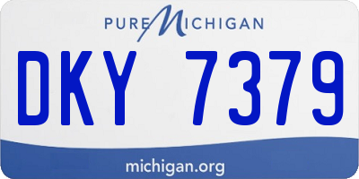 MI license plate DKY7379