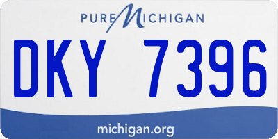 MI license plate DKY7396