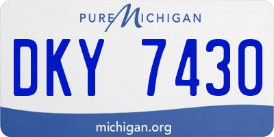MI license plate DKY7430