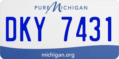 MI license plate DKY7431